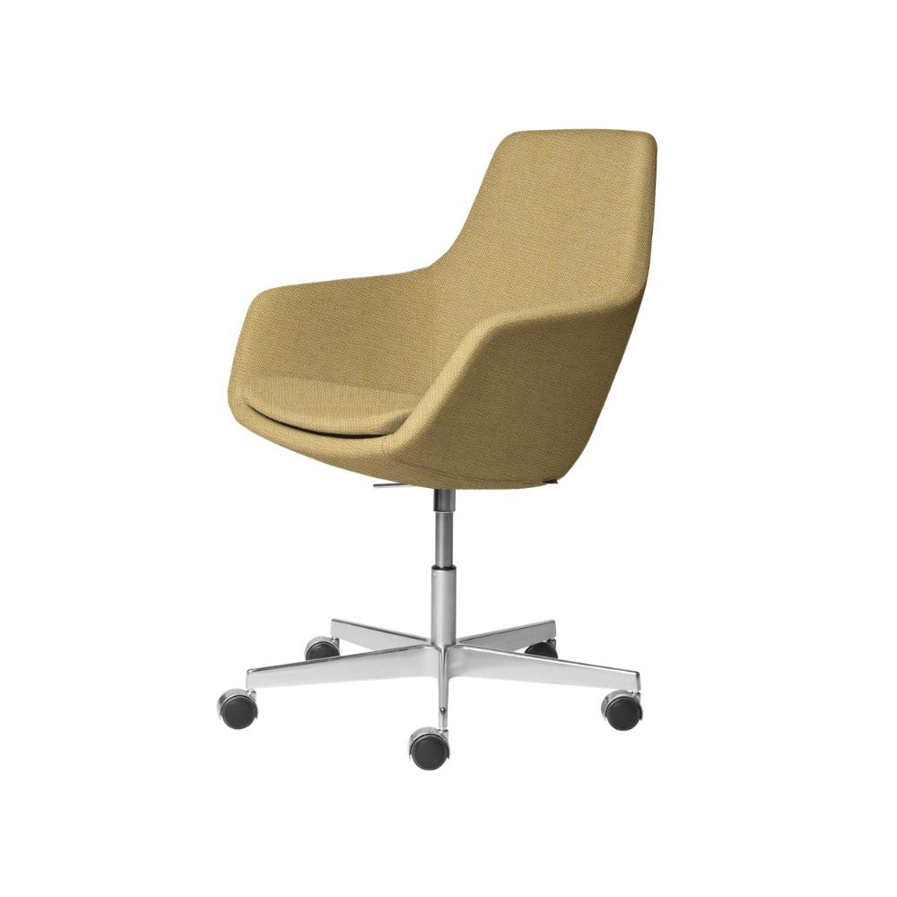 Fritz Hansen Little Giraffe Office Chair 5 Star Satin Aluminum Base