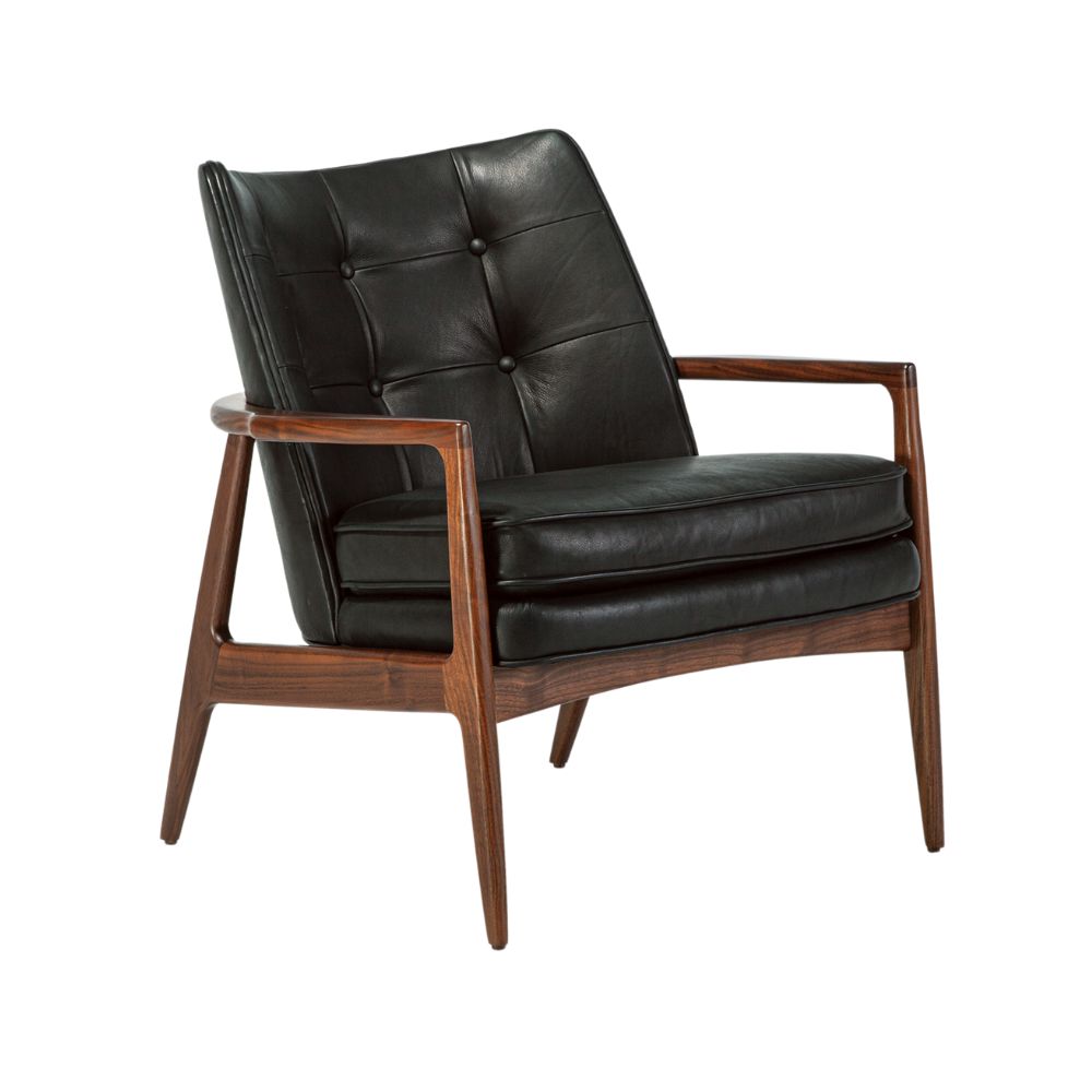 Thayer Coggin Milo Baughman Draper - Lounge Tufted Chair
