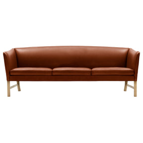 Carl Hansen OW603 Sofa by Ole Wanscher in SIF 92 Leather with Oak Legs