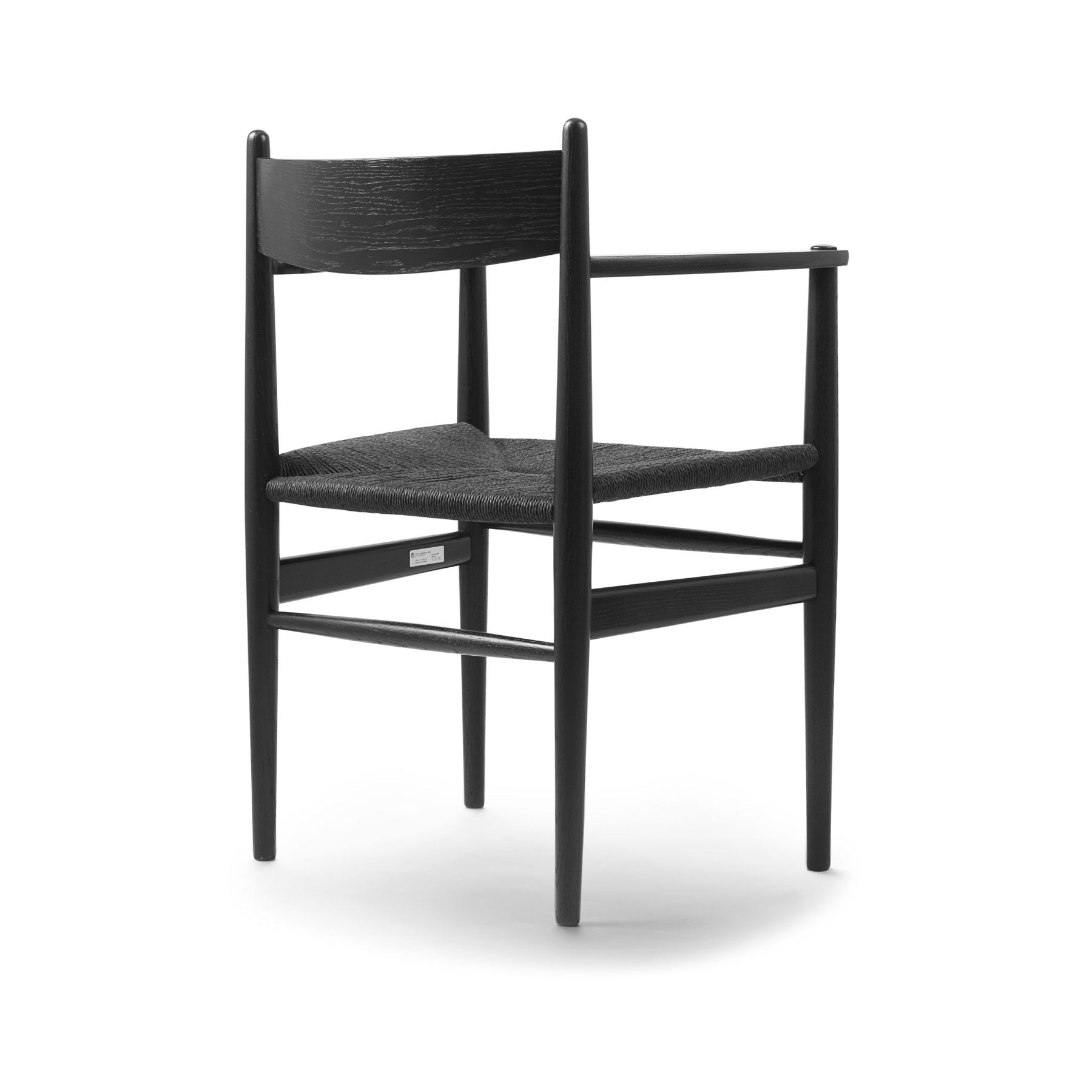 Carl Hansen Wegner CH37 Shaker Arm Chair Oak Black Lacquer