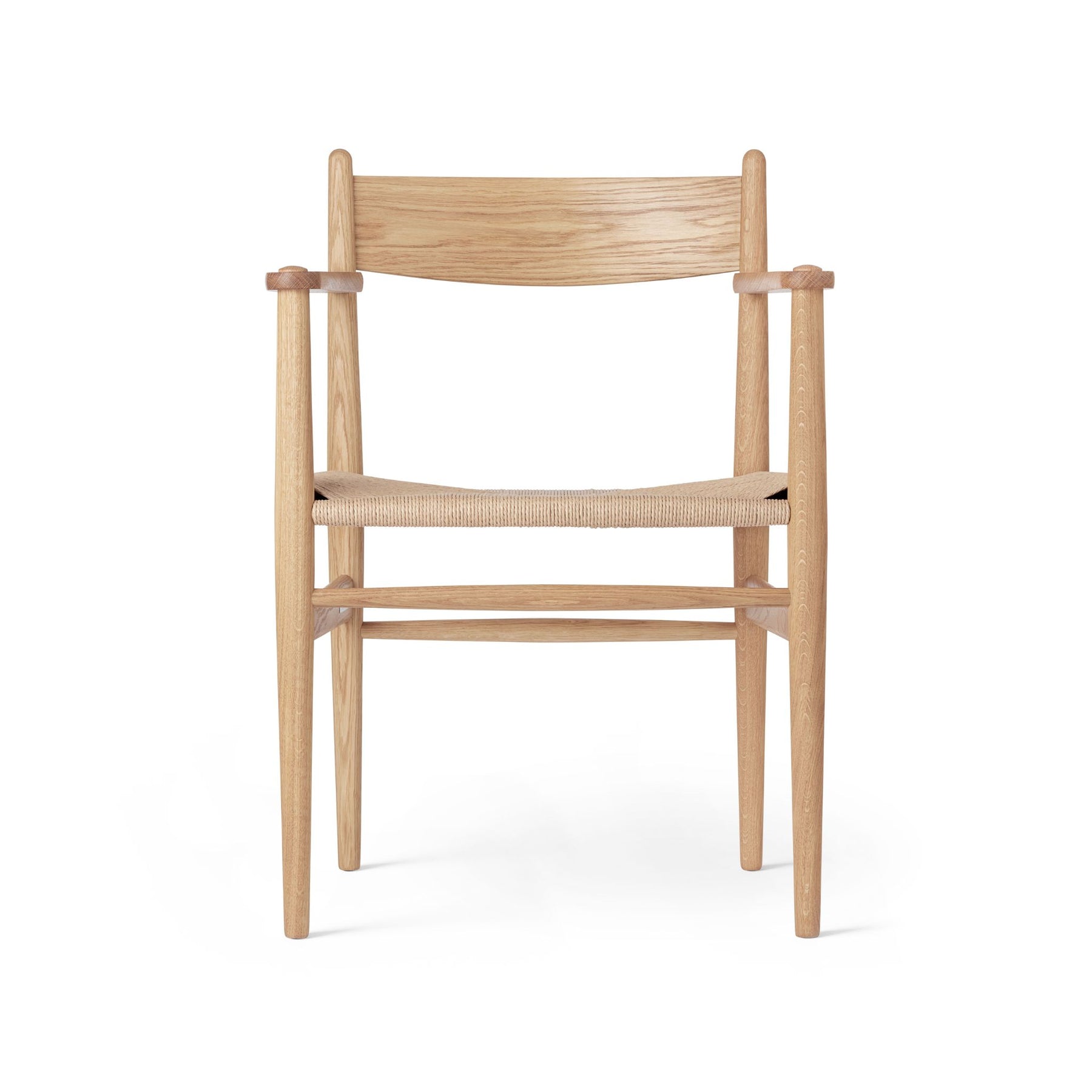 Carl Hansen Wegner CH37 Shaker Arm Chair Oak Oil Front