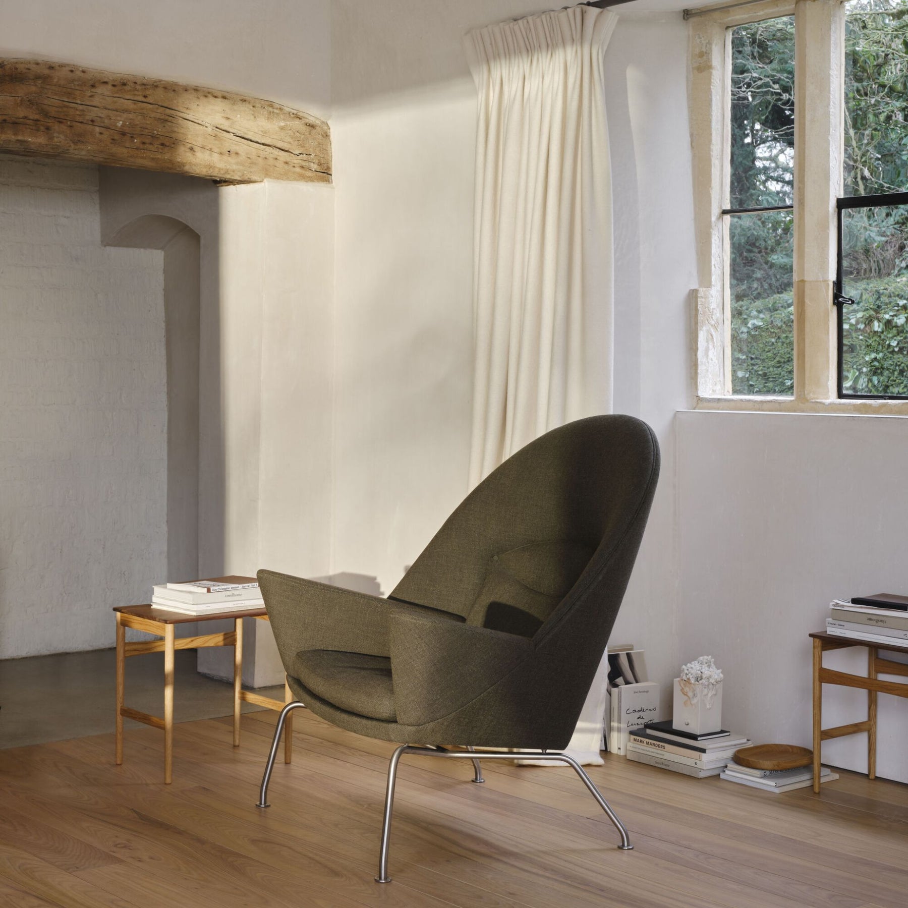 Carl Hansen Wegner CH468 Oculus Chair by Window in Danish Summer House