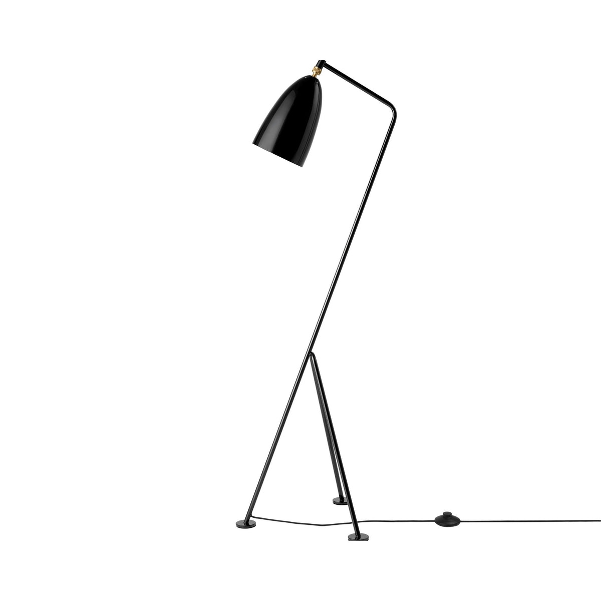 Gubi Grasshopper Floor Lamp Glossy Black