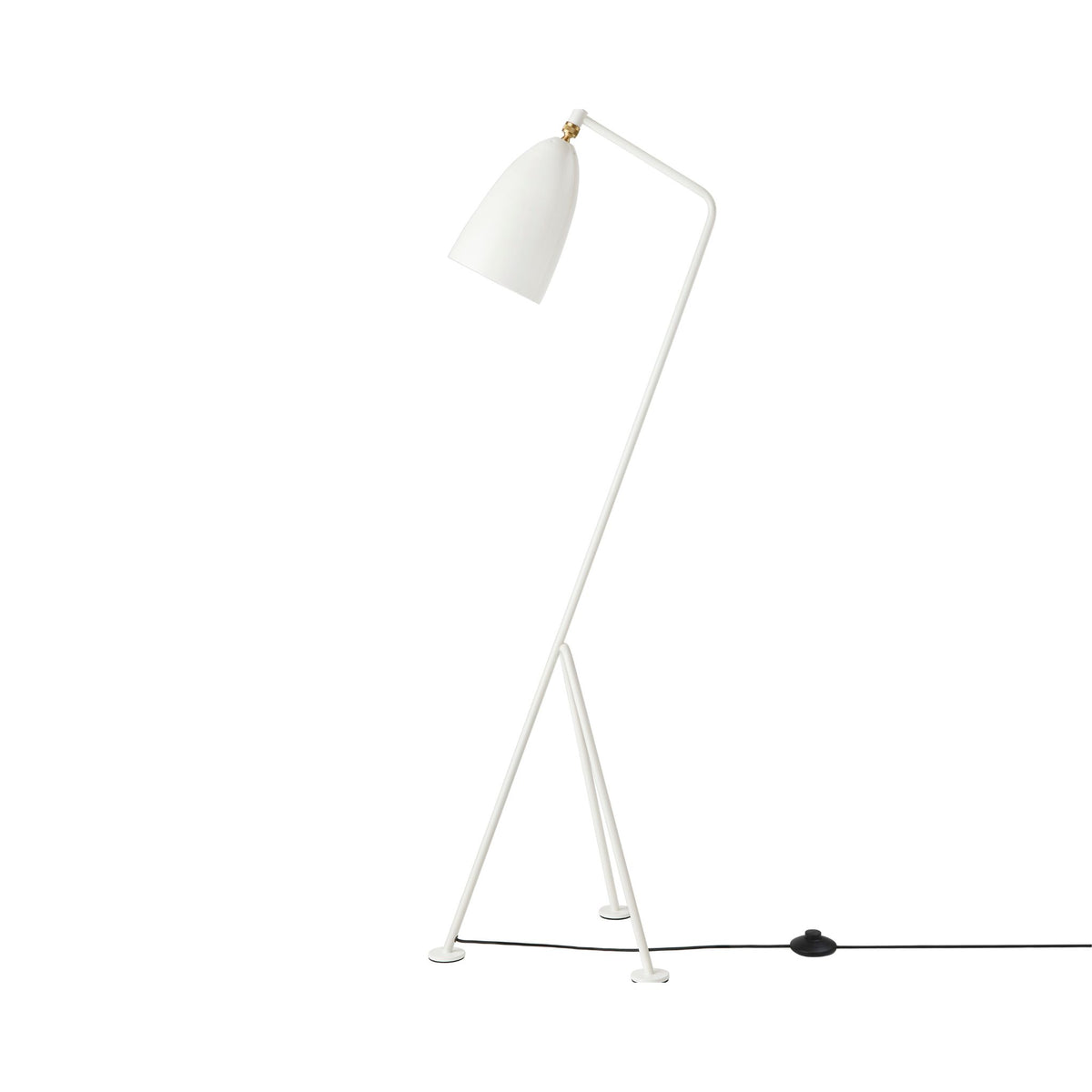 Gubi Grasshopper Floor Lamp Glossy White