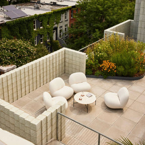 GUBI Outdoor Pacha Lounge Chairs on Copenhagen Rooftop