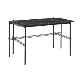 GUBI TS Desk by Gam Fratesi Black Nero Marquina Marble Top Black Base