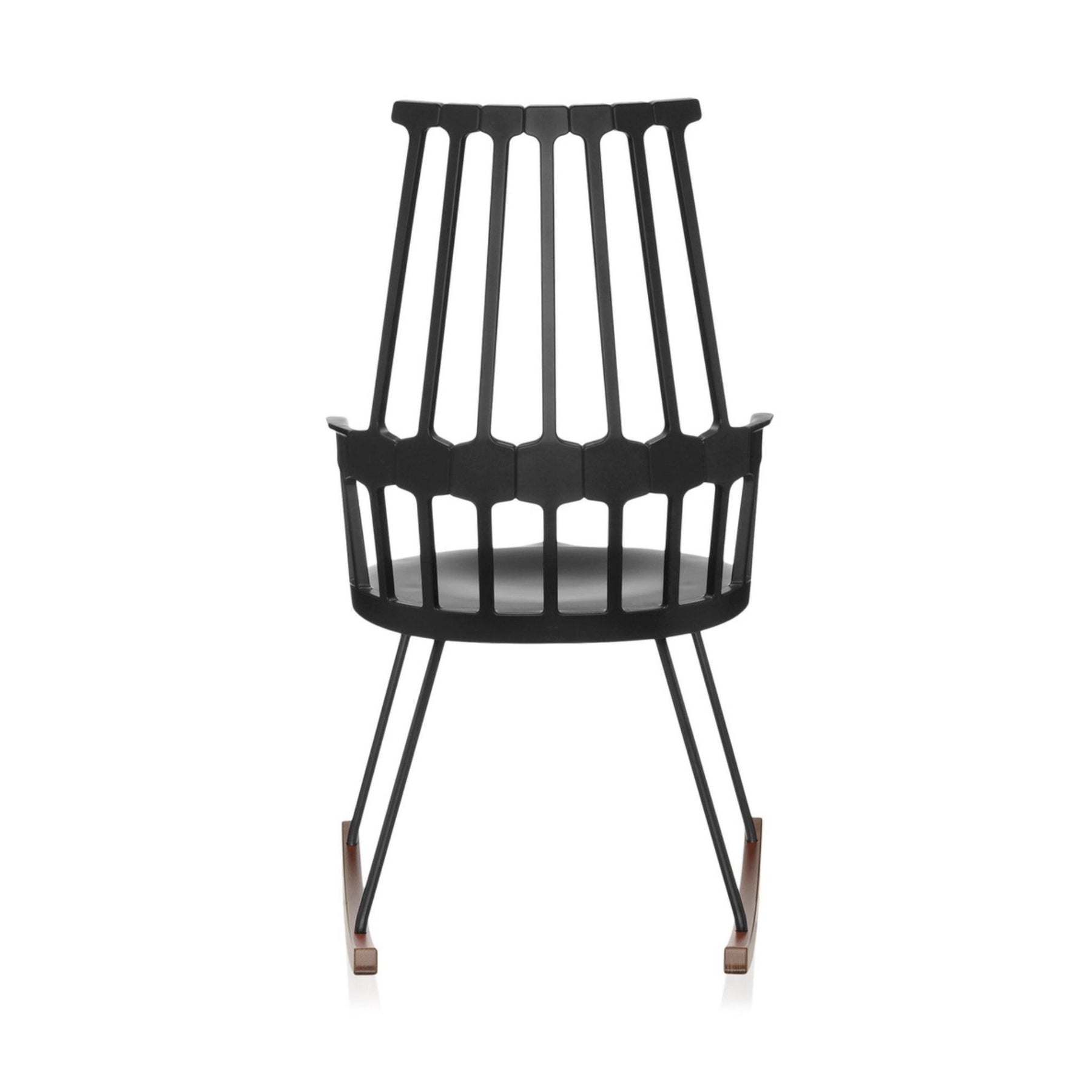 Kartell Comback Rocking Chair by Patricia Urquiola Black Back