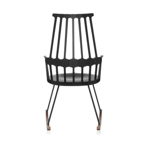 Kartell Comback Rocking Chair by Patricia Urquiola Black Back