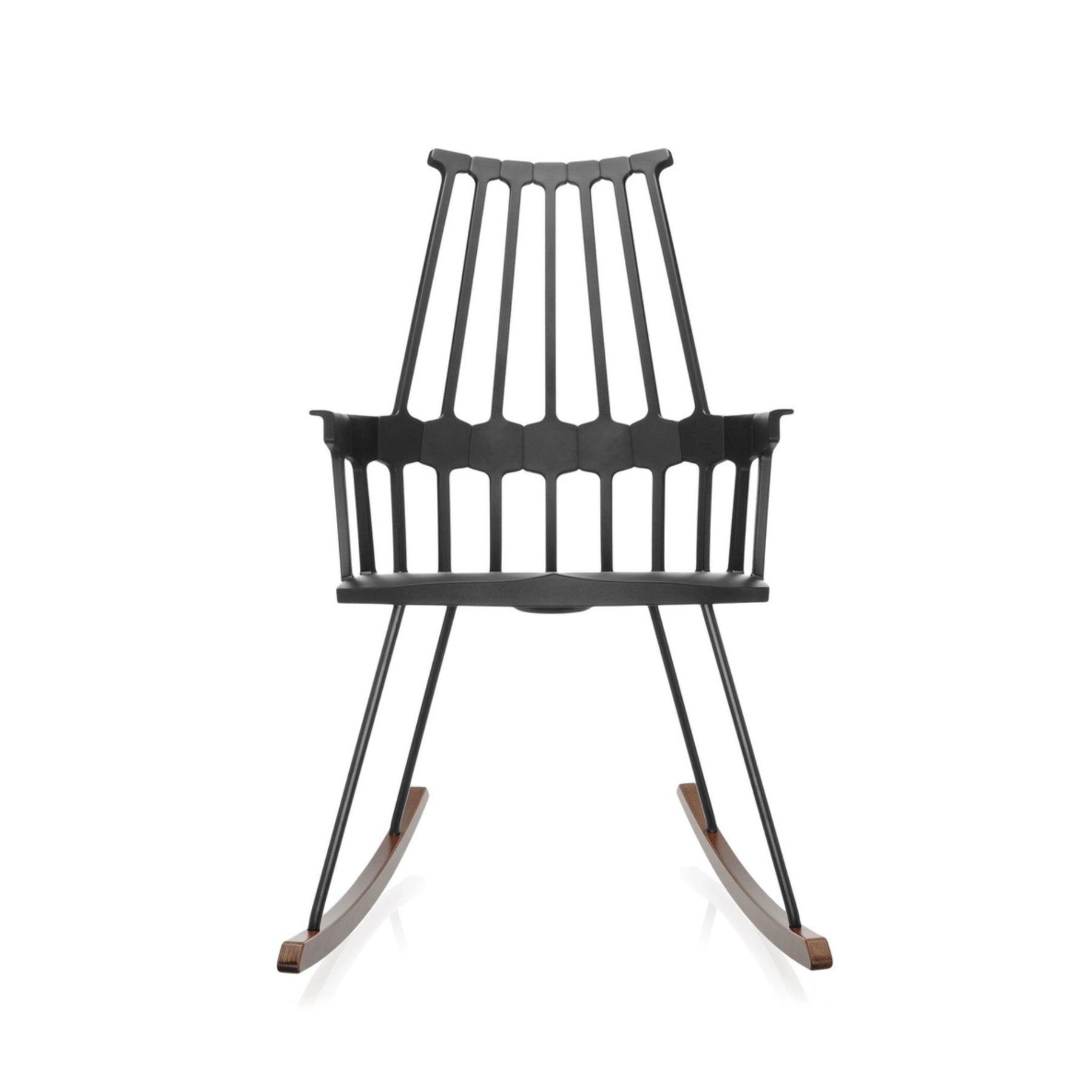 Kartell Comback Rocking Chair by Patricia Urquiola Black Front