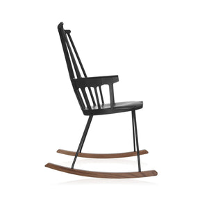 Kartell Comback Rocking Chair by Patricia Urquiola Black Side