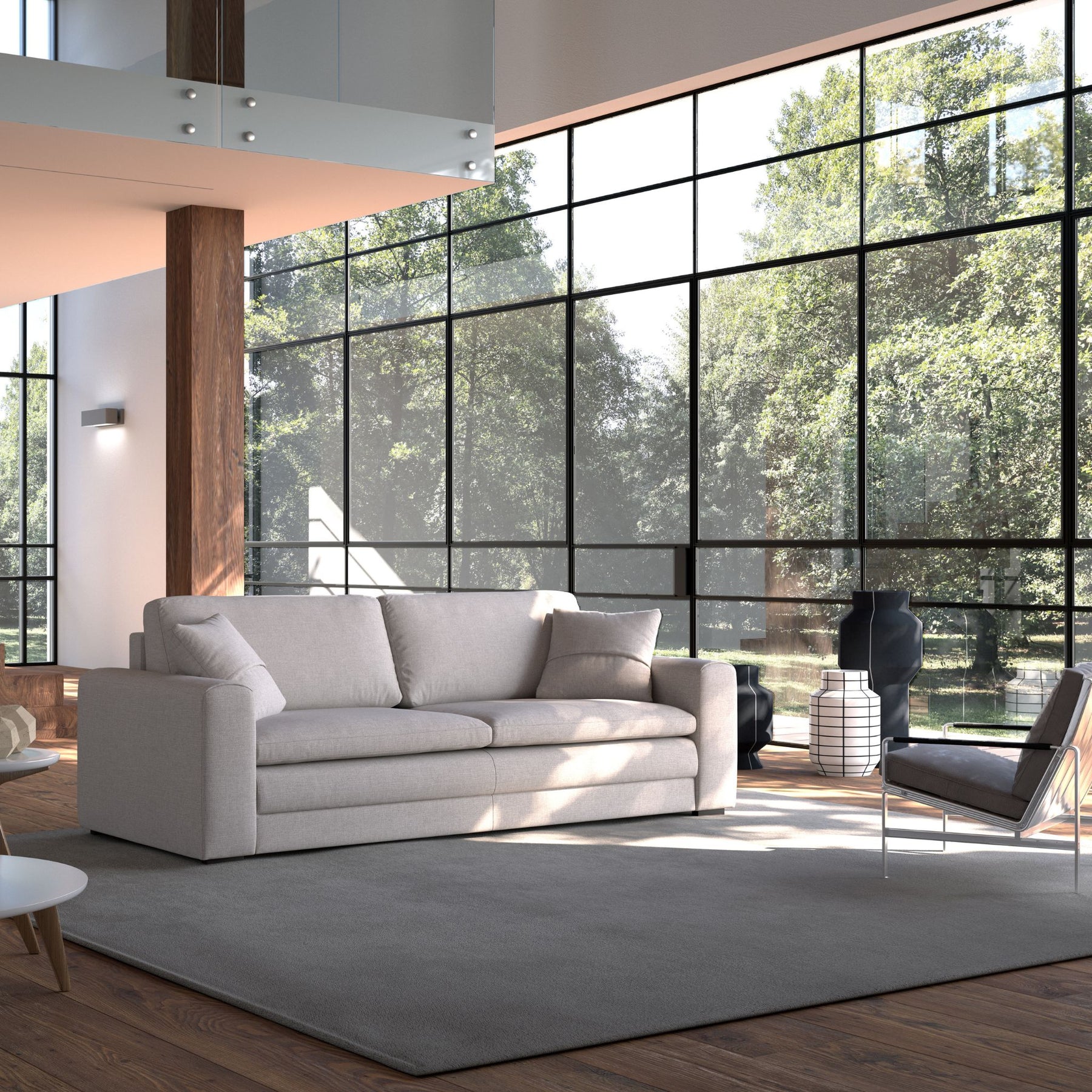 Luonto Cove King Sleeper Sofa in Living Room by Windows