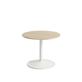 Muuto Soft Side Table Solid Oak Top Off White 18.9"w x 15.7"h