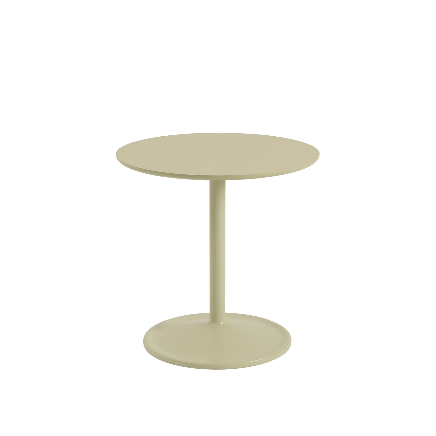 Muuto Soft Side Table Beige Green 18.9"w x 18.9"h