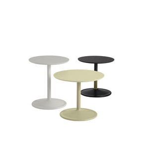 Muuto Soft Side Tables Grey Beige Green and Black