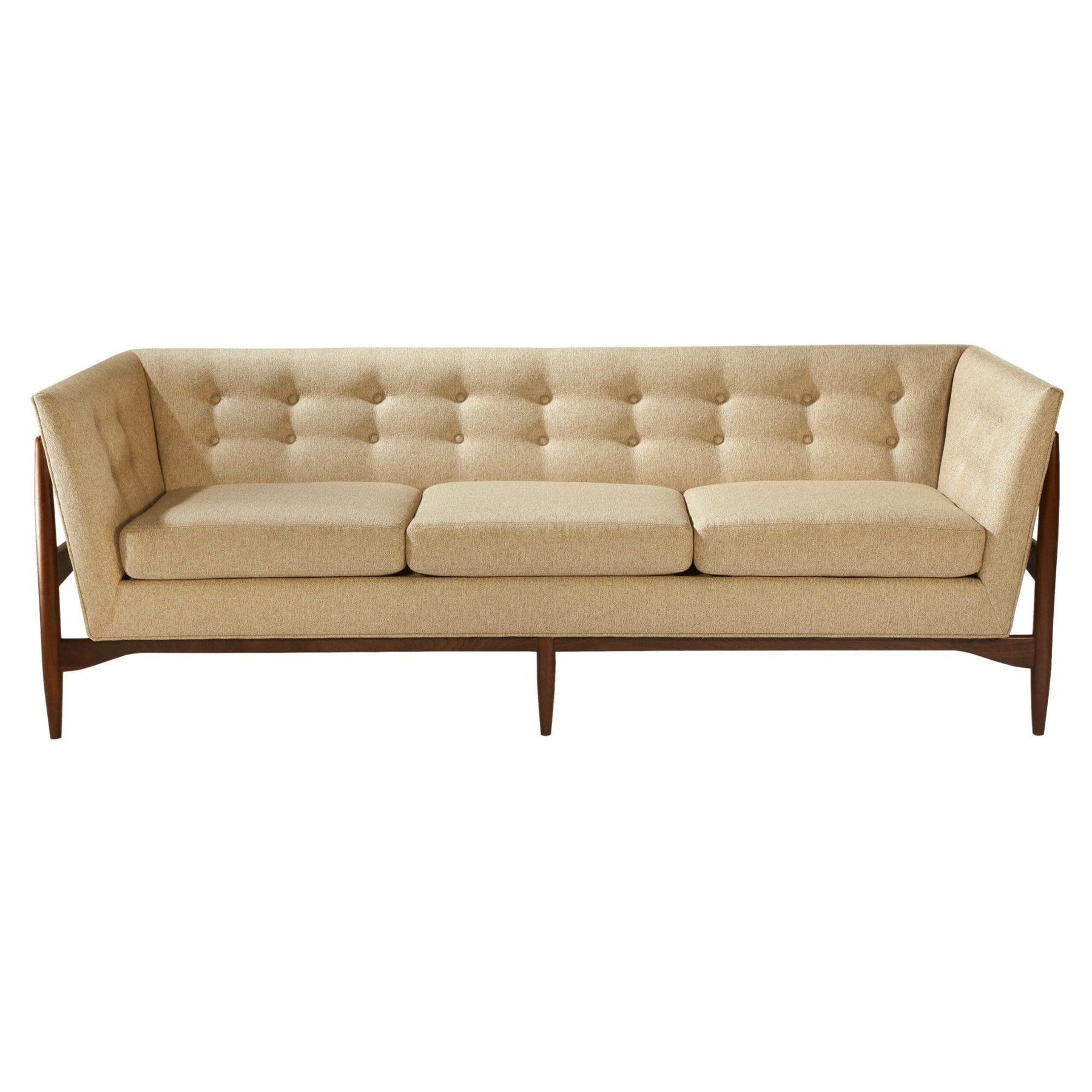 Thayer Coggin Milo Baughman Button Up Sofa 1277-303