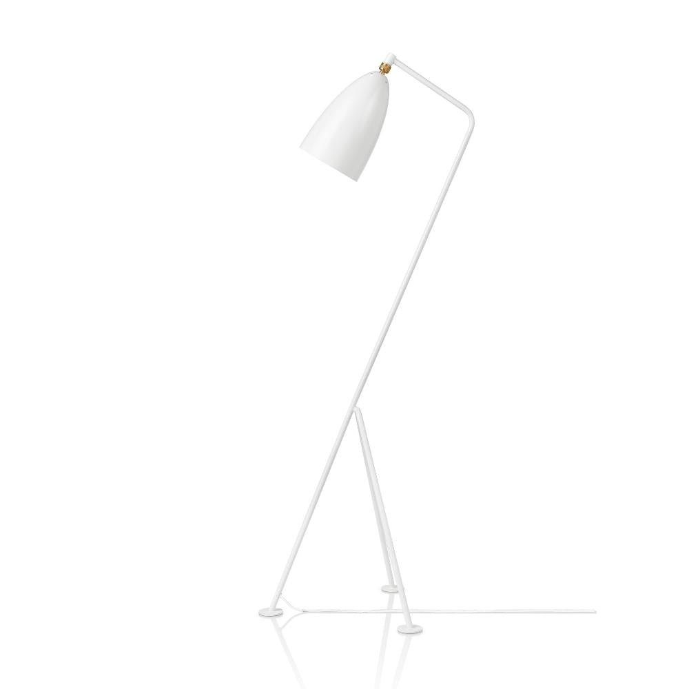 Gubi - Greta Magnusson Gubi One Grasshopper Oyster White Floor Lamp  Mid-Century Modern