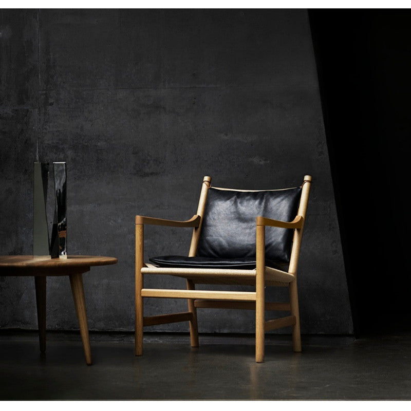 Carl Hansen & Son CH22 Leather Seat Cushion by Hans Wegner
