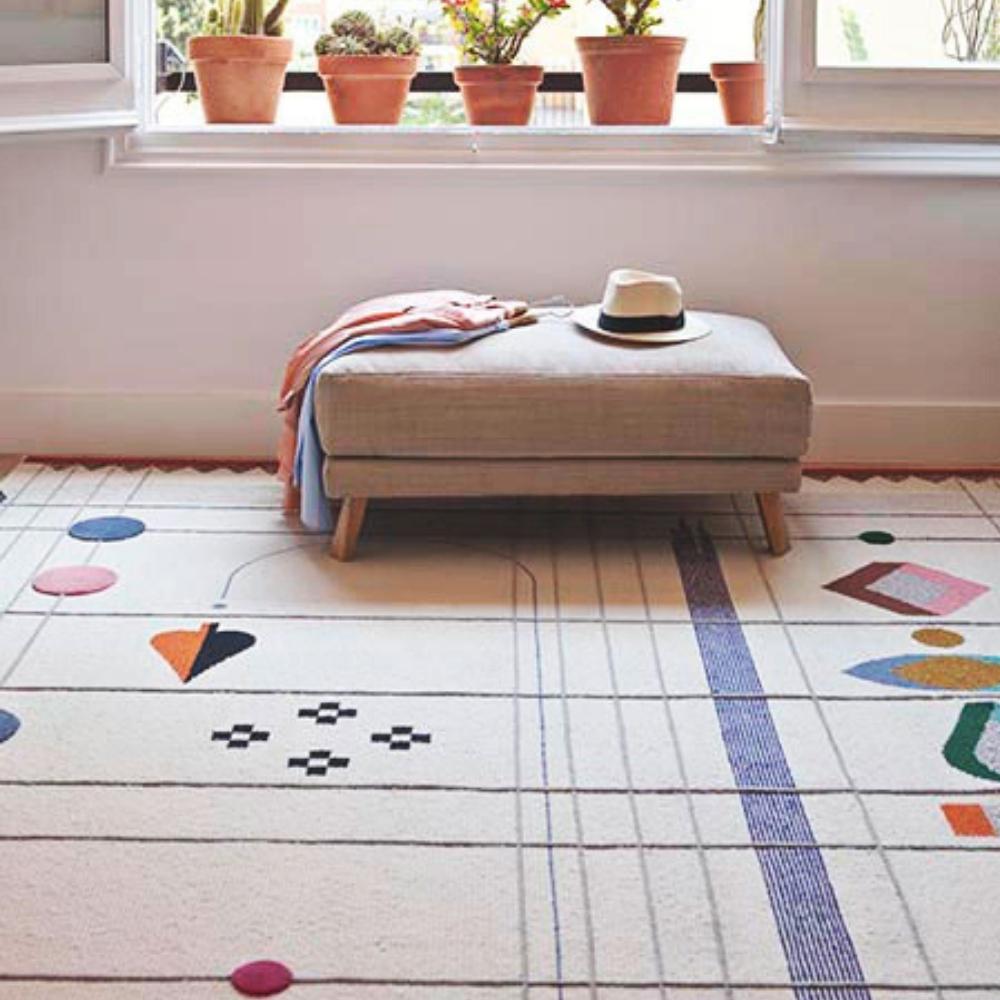 Ferm Living - Piece Rug - Tappeto - Piece Rug - 200 x 300 - Off-white/Toffee