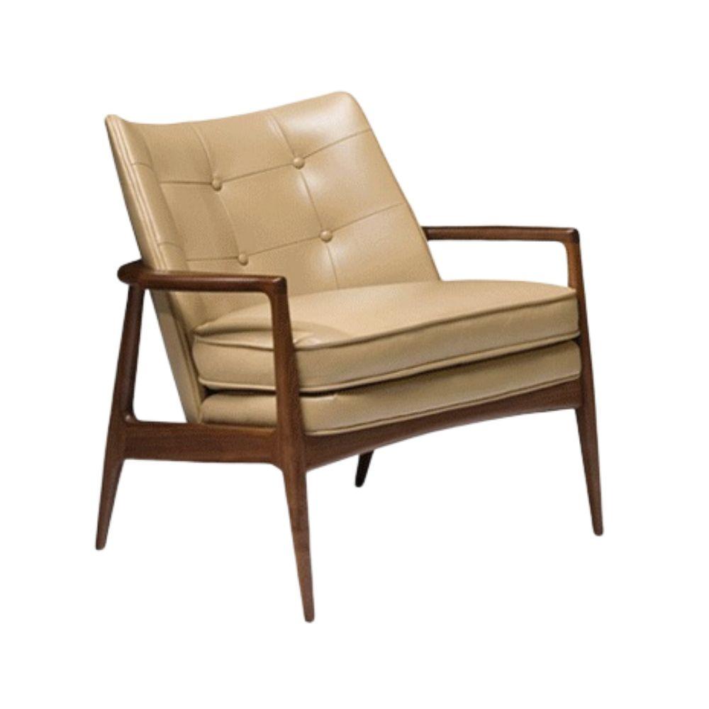 Thayer Coggin Milo Baughman Draper Lounge Chair Tufted